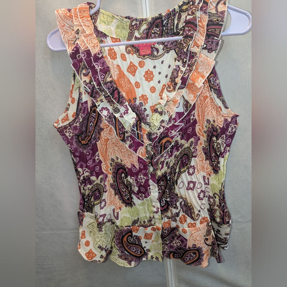 Sunny Leigh Multicolor Paisley Blouse